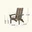 Chaise de patio pliable en bois d'acacia avec charme rustique et rangement pratique, parfaite pour la détente en plein air-1379938811