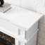 Foyer électrique blanc - l 45,6 po x P 11,8 po x H 40 po. Économiseur d'espace, télécommande pour l'utilisateur, flamme réglable, décor élégant avec une allure compacte et merveilleuse.