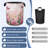 Butterfly Laundry Basket,Oxford Cloth  Rose Laundry Hamper With Handle Foldable Portable Clothes Storage Basket For Laundry Room/Bedroom/Bathroom