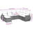  Garden Sofa Set Light Grey