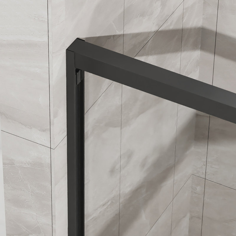 56-60" Wide X 72" High Double Sliding Glass Shower Door With Clear Glass