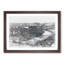 River Thames & London Skyline Sketch - Picture Frame Graphic Art Print-56874982-56874980