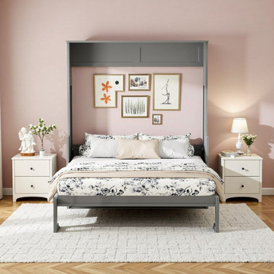 ​​Queen Size Murphy Bed with LED Lighting & USB Charging​