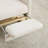 Lace Boucle Upholstered Rocking Chair with Retractable Footrest