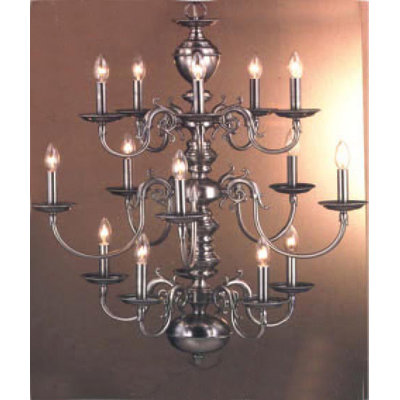 Williamsburg 15 - Light Dimmable Tiered Chandelier