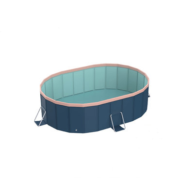 La piscine pliante en PVC (non gonflable) se baigne et se rafraîchit en été, convient au patio extérieur