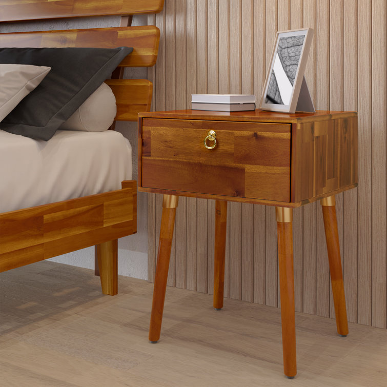 Alden Solid Wood 1-Drawer Nightstand