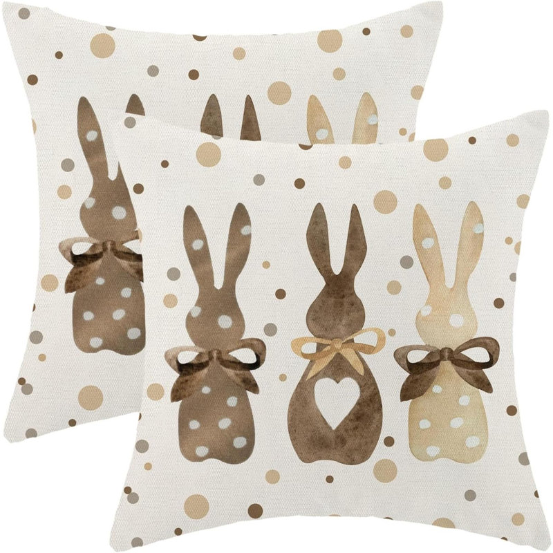 Print Linen Reversible Pillow Cover