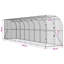 Poulailler argenté 236,22 po x 59,06 po x 84,65 po-814915540
