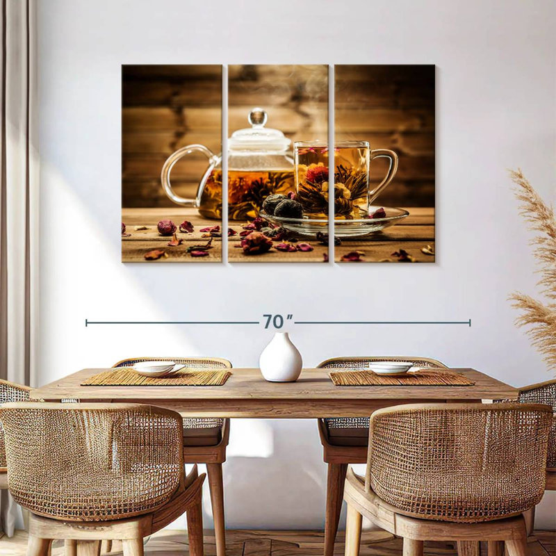 Yarlin Floral Tea, 36" H x 57" W
