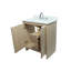 Meuble-lavabo simple 31 po avec comptoir en quartz blanc