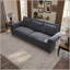 Canapé Chesterfield, canapé-lit gigogne de 93,7 po, canapé-lit convertible en velours 3 en 1 avec garniture cloutée et accoudoirs roulés, canapé-lit multifonctionnel