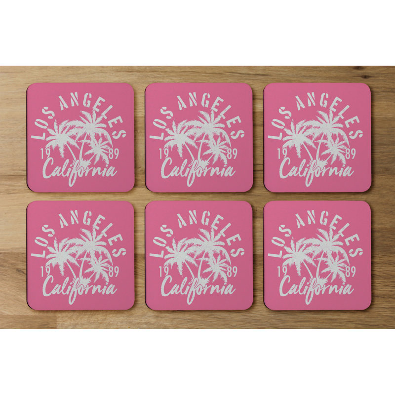 Square 6 Piece Coaster Set