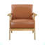 Finition naturelle de dossier et de siège en similicuir rembourré en similicuir de Modern Home Furniture