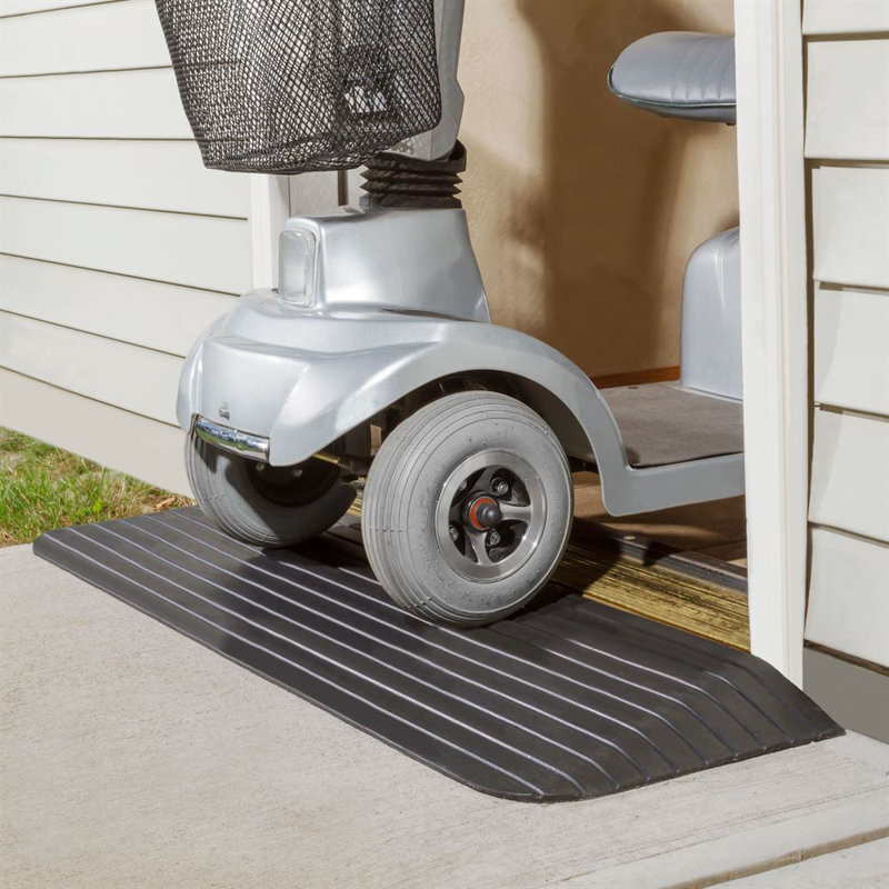 Silver Spring Rubber Threshold Ramp, 1" H x 8" L x 43.5" W