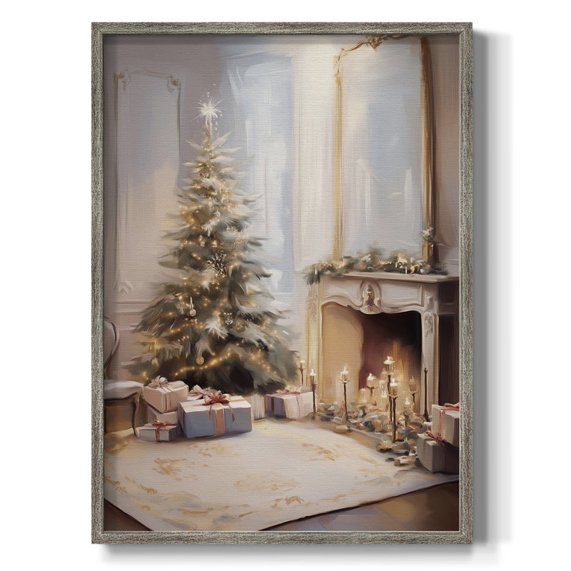 Art des Fêtes de Noël - série 2 - CECIV, reproduction encadrée - bois massif, H 15 po x l 12 po