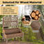 Jardinière en bois avec treillis Brentley