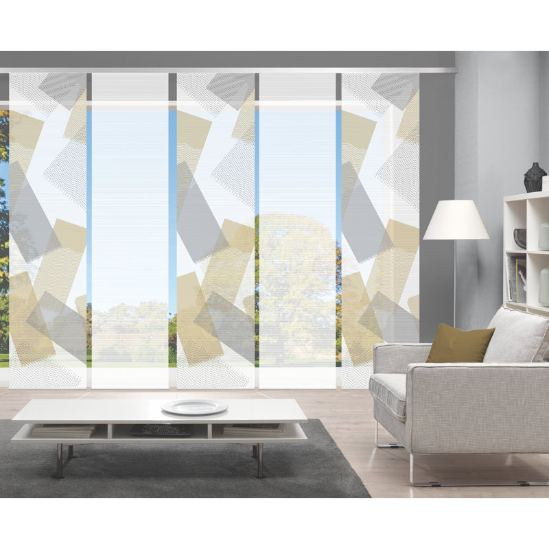 Semi Sheer Sliding Panel, Golden