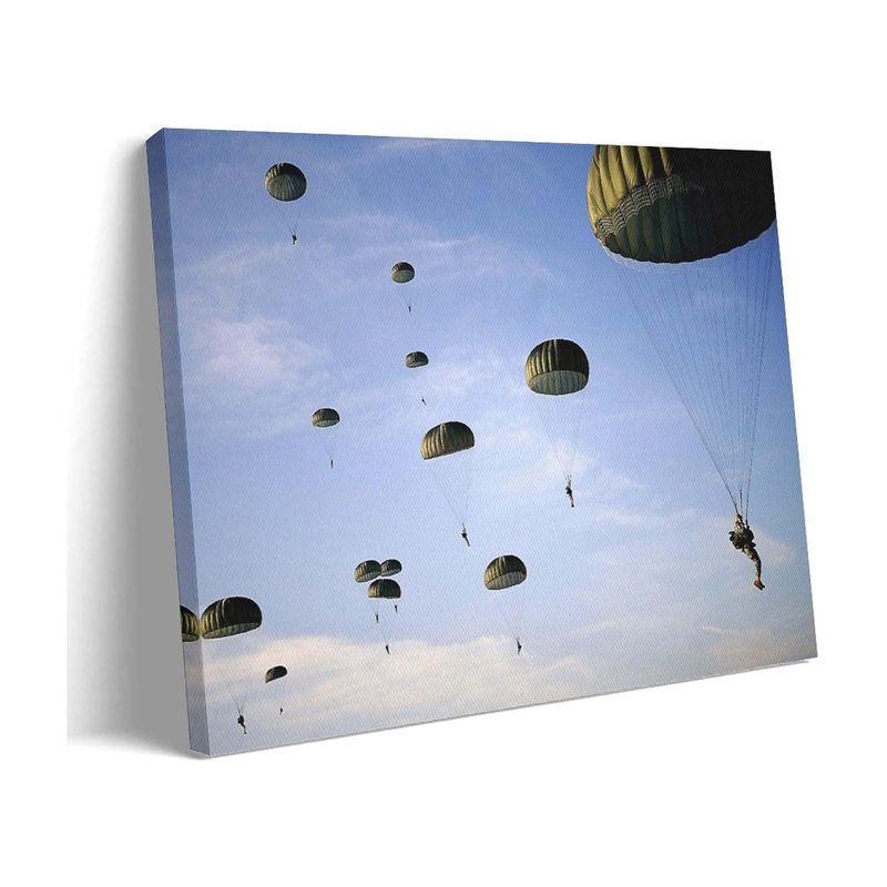 Soldiers From The 82Nd Airborne Division, Fort Bragg, Nc Wall Art Picture Painting Canvas Prints Artworks Bedroom Living Room Decor