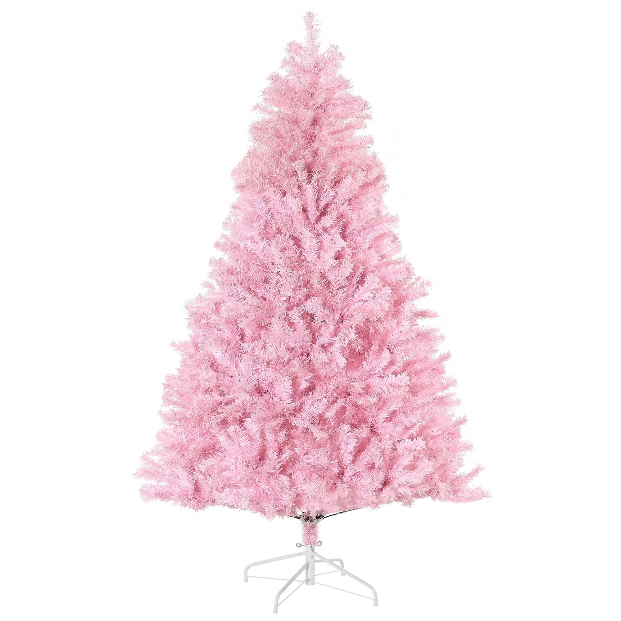 Charlton Home® Regular (Full) Artificial Christmas Tree with Pink ...