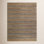 Beamond Brown Blue Hand-Woven Striped Jute Rug