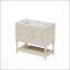 Meuble-lavabo 36 po avec armoire à pharmacie, miroir moderne et tablette réglable, 4 tiroirs, cadre en bois massif-531472804
