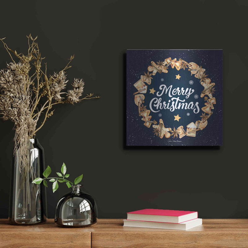 «Gingerbread Merry Christmas Wreath» par Seven Trees Design, H 12 po x l 12 po