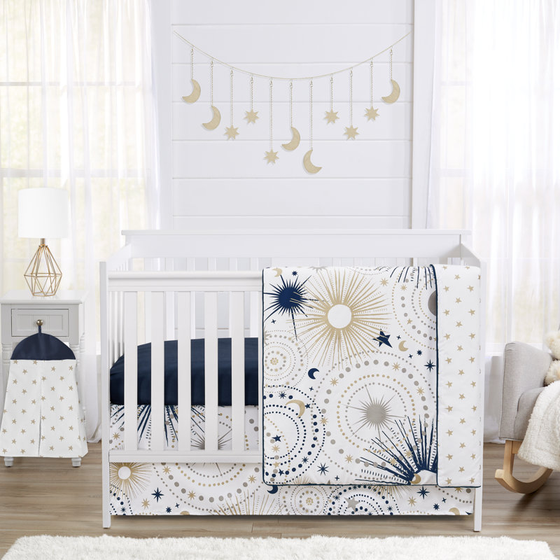 Celestial 4 Piece Crib Bedding Set