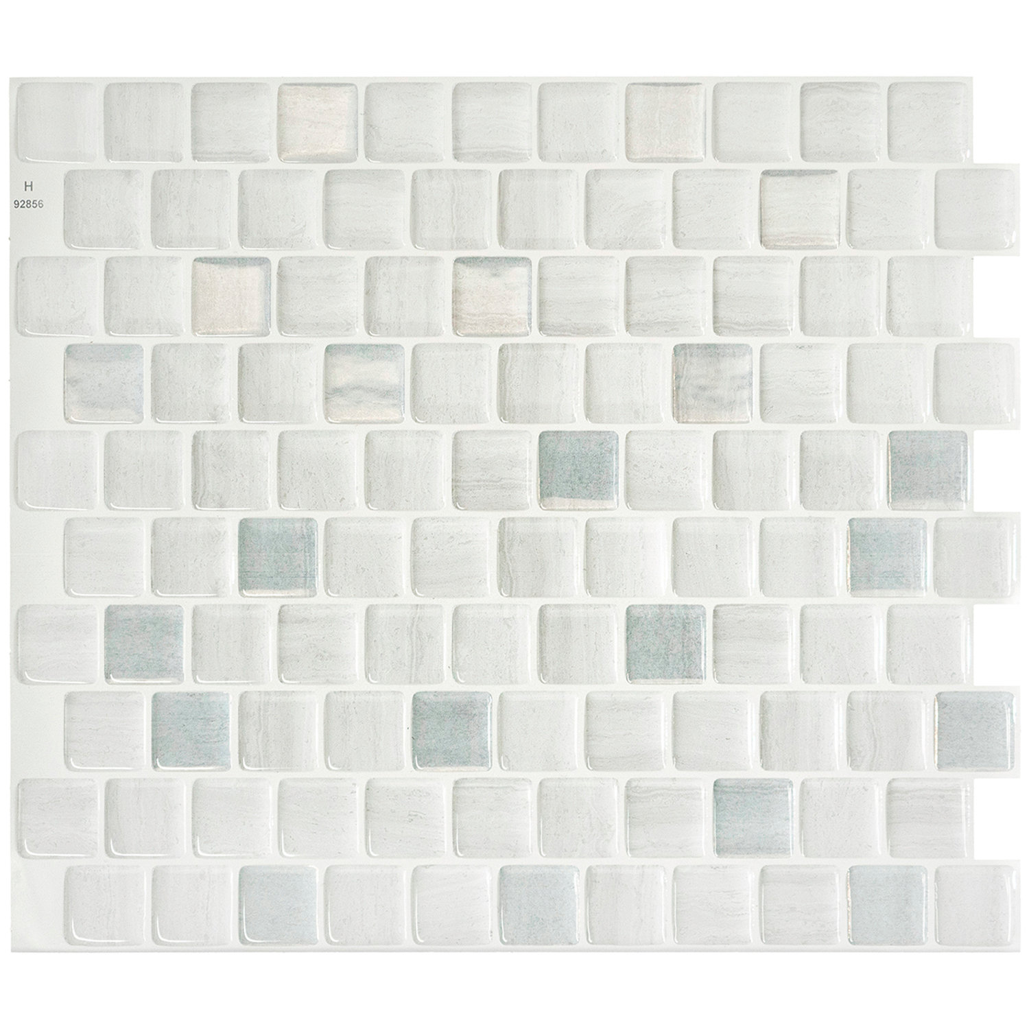 SMART TILES Peel and Stick Backsplash - 5 Sheets of 9 x 9 - 3D