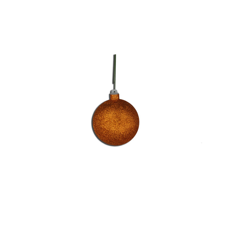 Ornement boule solide, Orange