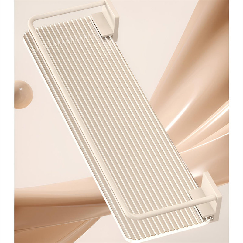 Tablette murale crème blanche, H 3,93 po x l 23,62 po x P 1,57 po