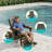  HDPE Folding Adirondack Chair with Ergonomic Design & Cup Holder, Heavy Duty Adirondack Chair for Patio, Pool, and Yard-486329093