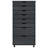 vidaXL MOSS 8-Drawer Chest with Wheels, Solid Pinewood-91217210