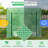 Outdoor Portable Walk-In Greenhouse With PE Cover Heavy-Duty Metal Frame Roll-Up Zipper Door