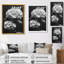 Décoration botanique monochrome hortensia I - hydrangées murales-694791987-694791985