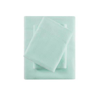 4 Pcs Sheet For King, 100% Fleece, Soft Cozy Handfeel, - Pilling, Machine Washable, , Includes Flat Sheet, Fitted 2 Pillowcases, Fits 16" Mattresses
