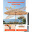 Parasol de patio en chaume 9 pi Tiki Umbrella