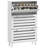 Shoe Storage Cabinet with Adjustable Shelves White