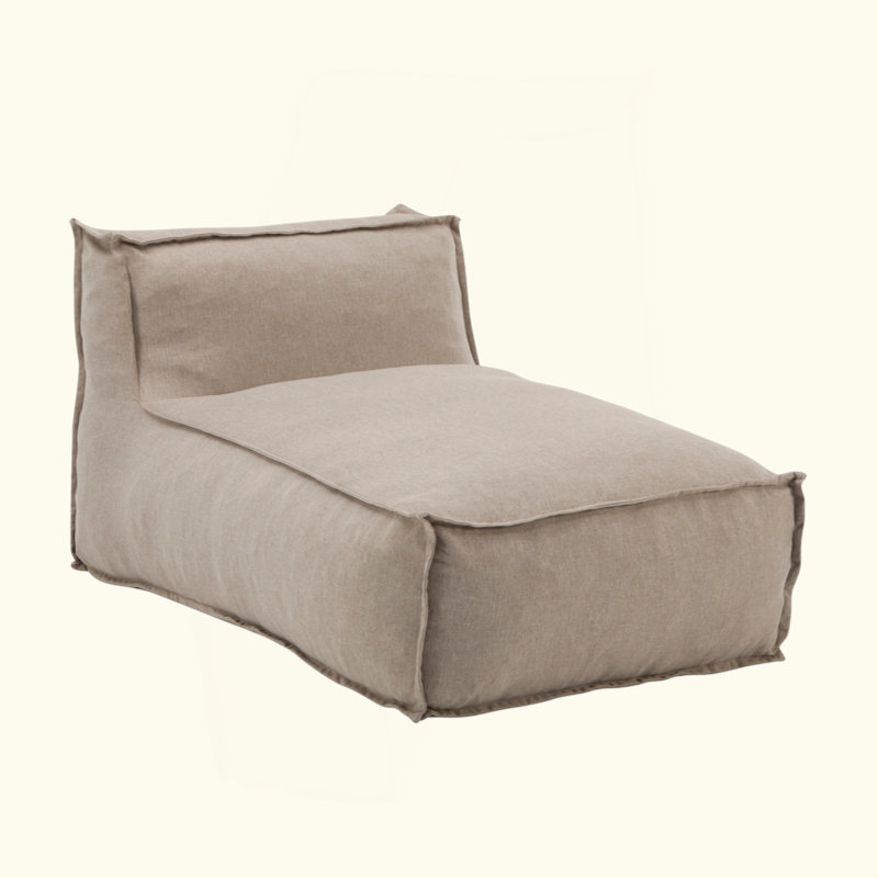 Fauteuil à billes d'extérieur, ensemble de 1, Polypropylène beige / oléfine