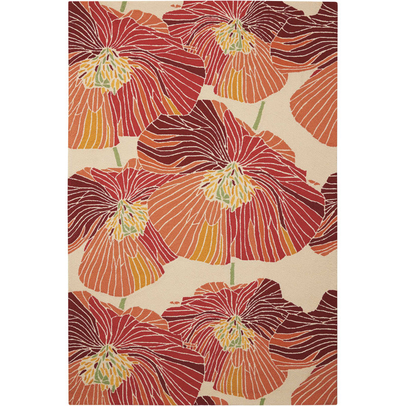 Tapis rose Karyn, Rectangle 5 pi x 7 pi 6 po