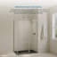 Receveur de douche rectangulaire extra-plat Lenora 122 cm x 81 cm avec bonde latérale dissimulée, noir uni-135101906