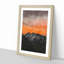 Orange Sky Above Mountains in Italy - Picture Frame Painting Print-56925338-56925343