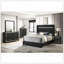 Mobilier de chambre à coucher moderne moderne en bois noir