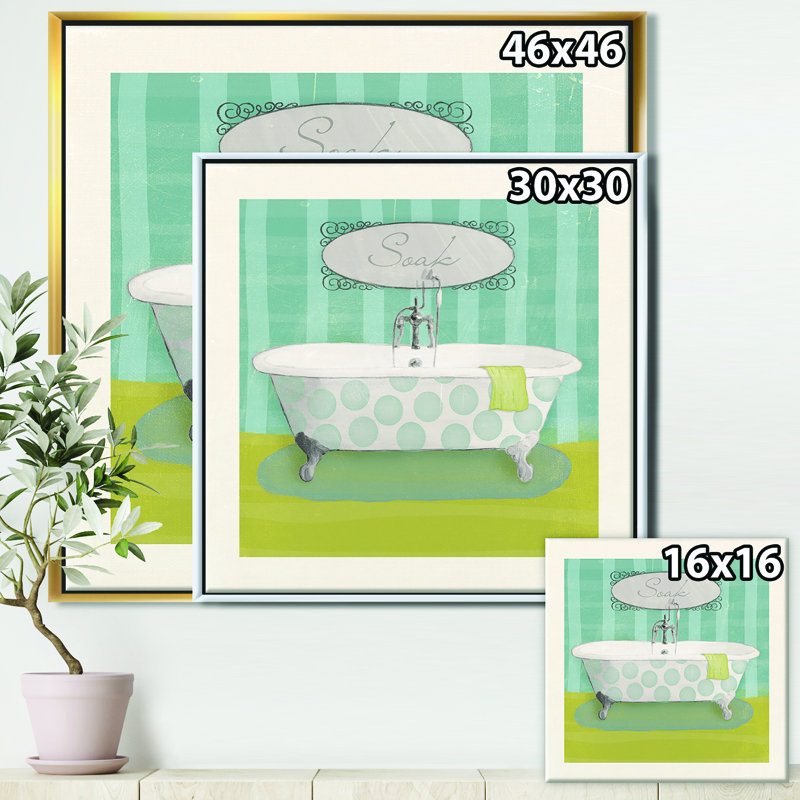 Paris Hotel Bathroom III - reproduction, H 46 po x l 46 po x P 1,5 po, Toile encadrée flottée blanche