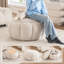 Repose-pieds rembourré avec rangement-539867275