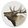 Bless international Elk 4-Pack Round Absorbent Stone Coasters | Wayfair