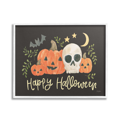 Whimsical Happy Halloween  Framed Giclee Art by Jenaya Jackson