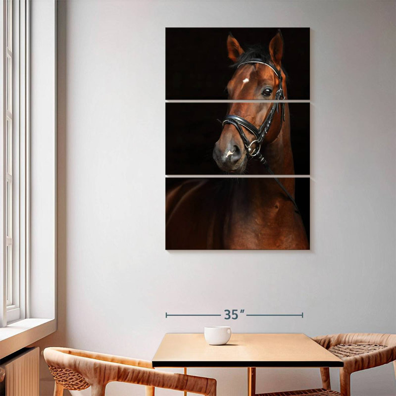 Brampt Bay Horse, 65" H x 42" W