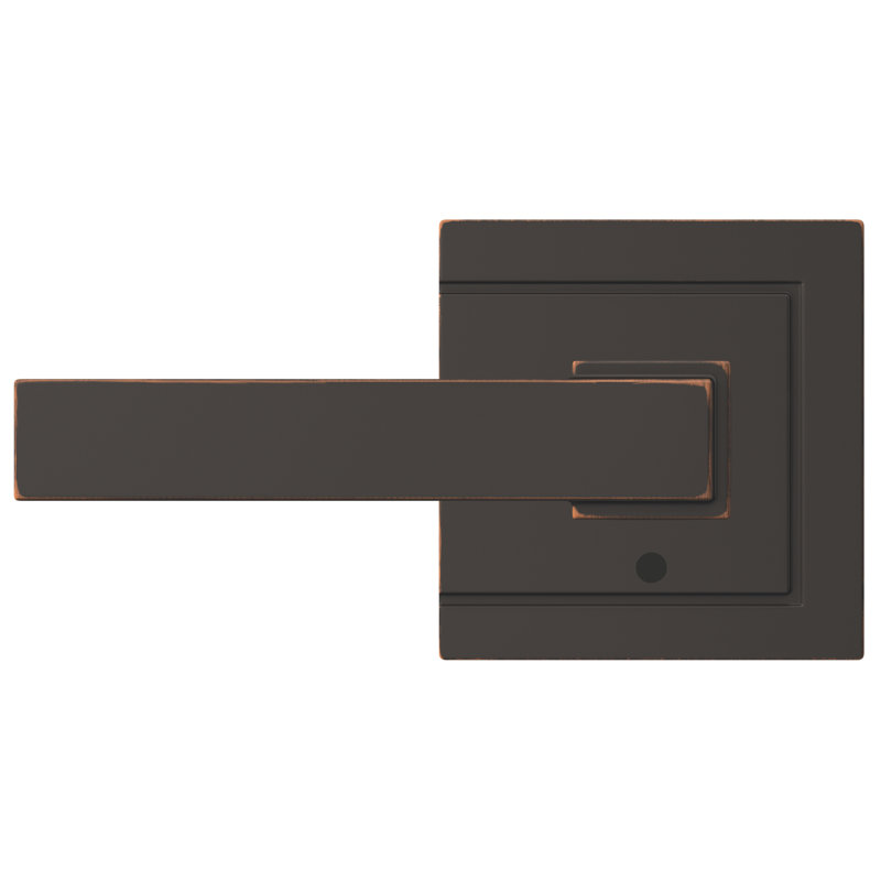 Dempsey Custom Northbrook Non-Turning Lever with Upland Trim, Aged Bronze