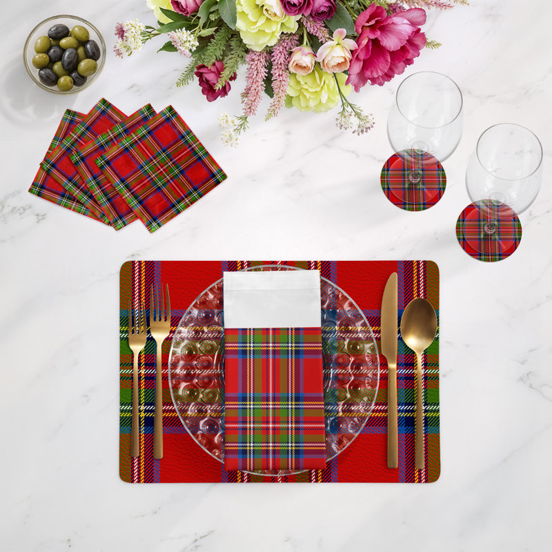 Vegan Leather Retangle Placemats